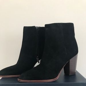 Sam Edelman Black Suede Booties size 9.5